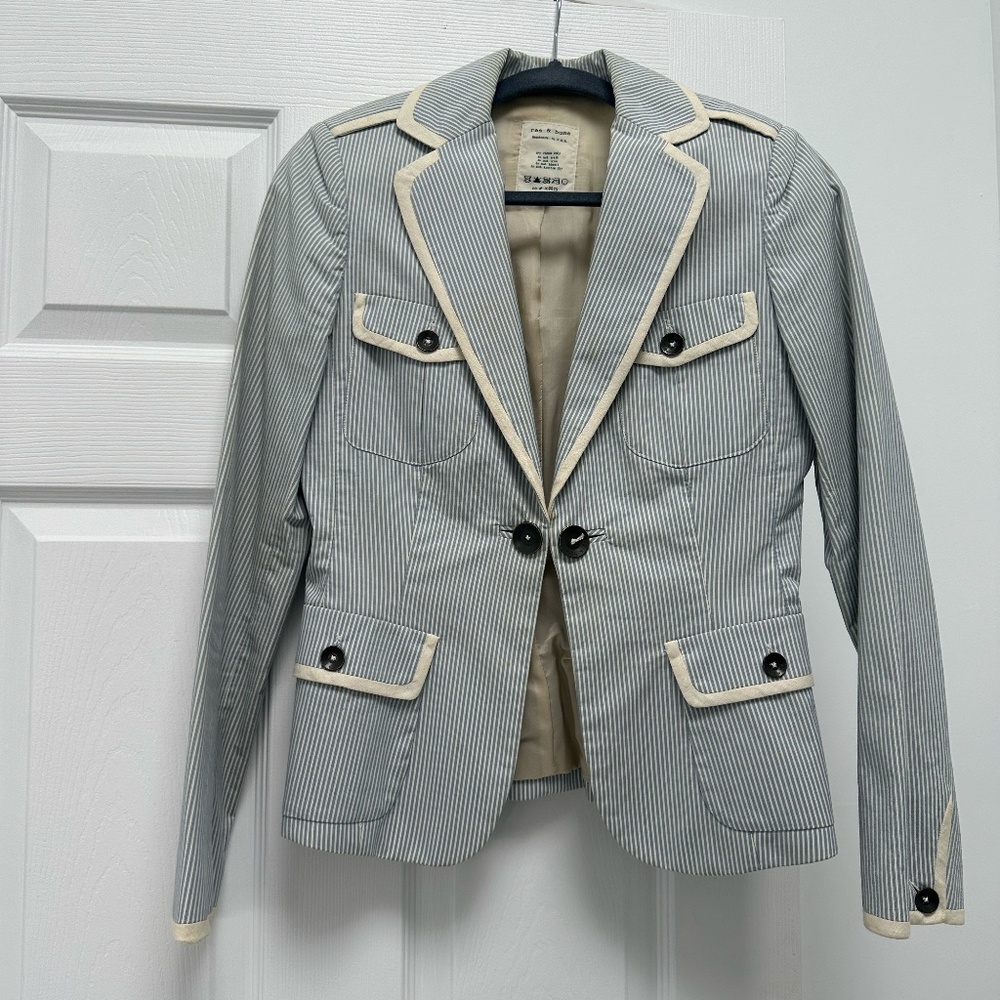 Rag & Bone Seersucker Blazer